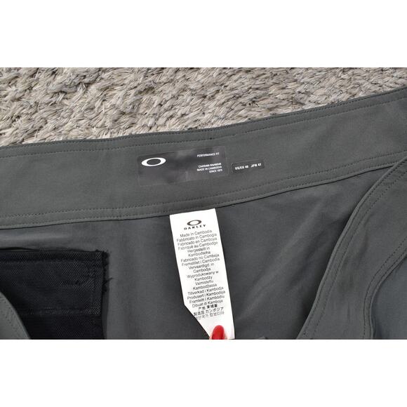 Oakley Men's Gray Swim Shorts Size 40 Polyester Drawstring Solid - Picture 5 of 7